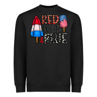 Black red white blue Heavyweight Sweatshirt - CowhideDigitalArt