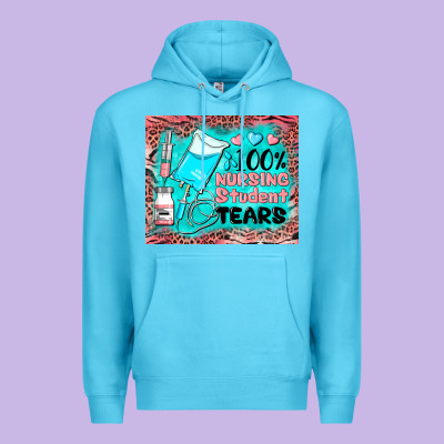 100 Nursing Student Tears Mousepad Premium Hoodie Designed By Barkaloodesign