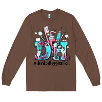 Chestnut d h dental hygienist Long Sleeve Tee - AdoDesignShop