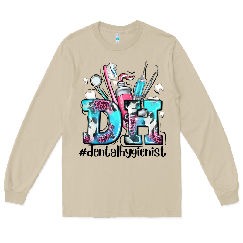 D H Dental Hygienist Long Sleeve Tee by AdoDesignShop | Teevron