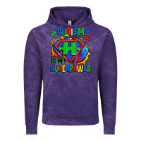 Cloud Purple autism is my superpower ripped shirt Vintage Hoodie - Zillion Design Studio