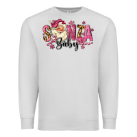 Dove Grey Santa Baby Pink Christmas Premium Sweatshirt - MaliasSmallBusiness