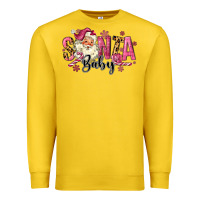 Lemon Santa Baby Pink Christmas Premium Sweatshirt - MaliasSmallBusiness