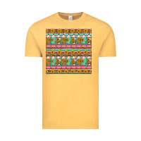 Vintage Mustard school teacher seamless pattern Vintage Tee - HRA Design Shop