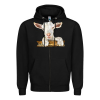 Black baby cashmere goat Zipper Hoodie - LillyAllenDesigns