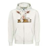 Oatmeal Heather baby cashmere goat Zipper Hoodie - LillyAllenDesigns