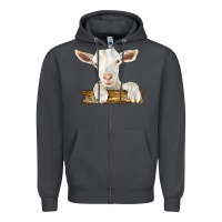 Smoke baby cashmere goat Zipper Hoodie - LillyAllenDesigns