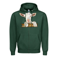 Sports Green baby cashmere goat Zipper Hoodie - LillyAllenDesigns