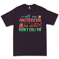 Plum call me antisocial but please dont call me Premium Tee - MaliasSmallBusiness