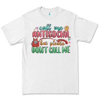 White call me antisocial but please dont call me Premium Tee - MaliasSmallBusiness