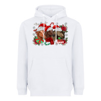 White christmas horses Heavyweight Hoodie - MaliasSmallBusiness