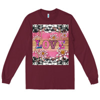 Burgundy v.d love and lotus tumbler Long Sleeve Tee - AdoDesignShop
