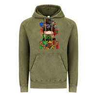 Vintage Olive autism mom messy bun Vintage Hoodie - Zillion Design Studio