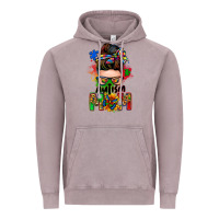 Vintage Zinc autism mom messy bun Vintage Hoodie - Zillion Design Studio