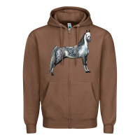 Chestnut Tennessee Walking Horse Zipper Hoodie - LillyAllenDesigns
