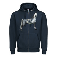 Navy Tennessee Walking Horse Zipper Hoodie - LillyAllenDesigns