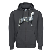 Smoke Tennessee Walking Horse Zipper Hoodie - LillyAllenDesigns