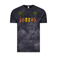Cloud Black 1hello summer Vintage Tee - CowhideDigitalArt