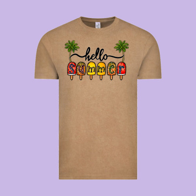 1hello Summer Vintage Tee Designed By Cowhidedigitalart