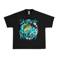 Black i d rather be fishing Urban Heavy Tee - AdoDesignShop