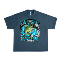 Midnight Navy i d rather be fishing Urban Heavy Tee - AdoDesignShop