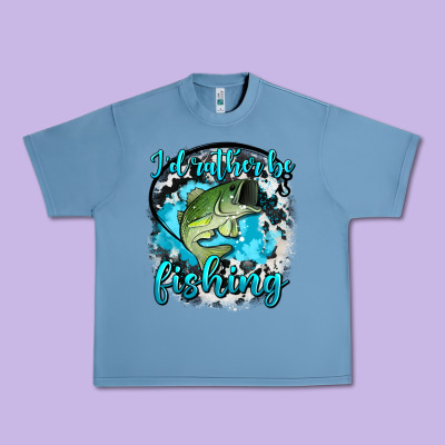 I D Rather Be Fishing Urban Heavy Tee Designed By Adodesignshop