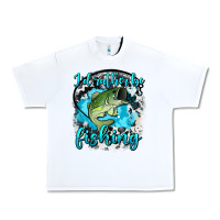 White i d rather be fishing Urban Heavy Tee - AdoDesignShop