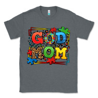 Charcoal Heather autism god mom Classic Tee - LillyAllenDesigns
