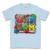 Dusty Blue autism god mom Classic Tee - LillyAllenDesigns