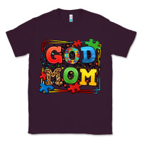 Plum autism god mom Classic Tee - LillyAllenDesigns