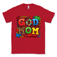 Red autism god mom Classic Tee - LillyAllenDesigns