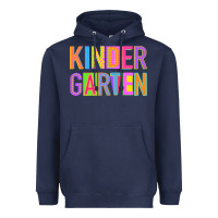 Navy kindergarten Heavyweight Hoodie - NancyCooperArtShop