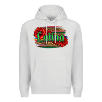 Dove Grey latina with serape and roses Premium Hoodie - Jasminsmagicworld