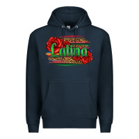 Navy latina with serape and roses Premium Hoodie - Jasminsmagicworld