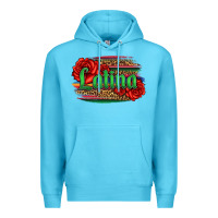 Ocean Blue latina with serape and roses Premium Hoodie - Jasminsmagicworld