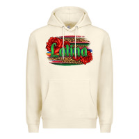 Sandshell latina with serape and roses Premium Hoodie - Jasminsmagicworld