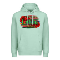 Seafoam latina with serape and roses Premium Hoodie - Jasminsmagicworld