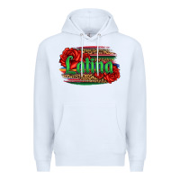 White latina with serape and roses Premium Hoodie - Jasminsmagicworld