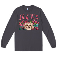 Smoke shih tzu mom Long Sleeve Tee - Artiststas