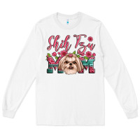 White shih tzu mom Long Sleeve Tee - Artiststas