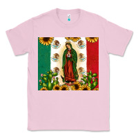 Bubblegum Pink our lady of guadalupe Classic Tee - JahusDesignShop