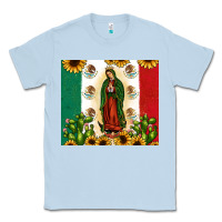 Dusty Blue our lady of guadalupe Classic Tee - JahusDesignShop