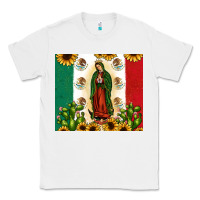 White our lady of guadalupe Classic Tee - JahusDesignShop