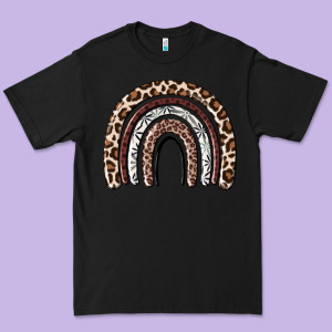 Cheetah Rainbow Premium Tee Designed By Maliassmallbusiness
