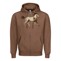 Chestnut Appaloosa Horse Zipper Hoodie - LillyAllenDesigns