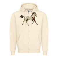 Sandshell Appaloosa Horse Zipper Hoodie - LillyAllenDesigns