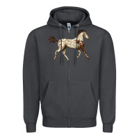 Smoke Appaloosa Horse Zipper Hoodie - LillyAllenDesigns