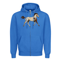 True Royal Appaloosa Horse Zipper Hoodie - LillyAllenDesigns