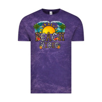 Cloud Purple beach vibes Vintage Tee - CowhideDigitalArt