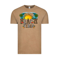 Vintage Coffee beach vibes Vintage Tee - CowhideDigitalArt